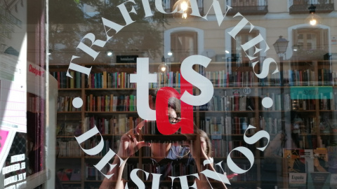 Librería Traficantes de Sueños, situada en el barrio de Lavapiés, en Madrid.