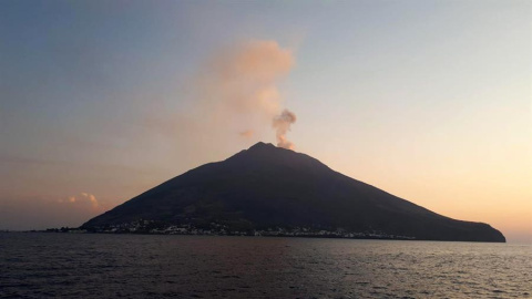 Imagen de archivo del volcán Estrómboli.