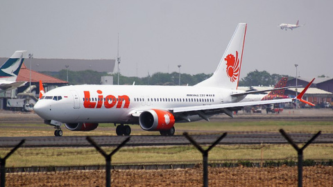 Avión  Boeing 737 Max 8, de la aerolínea Lion Air, en una imagen de archivo. / Wikipedia