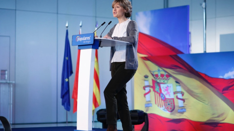 La exministra Isabel García Tejerina, durante un acto del PP. Fotografía de febrero de 2019.