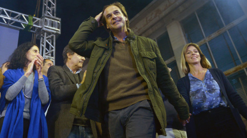 El candidato del Partido Nacional, Luis Lacalle Pou, el miércoles en Montevideo. REUTERS/Andres Cuenca