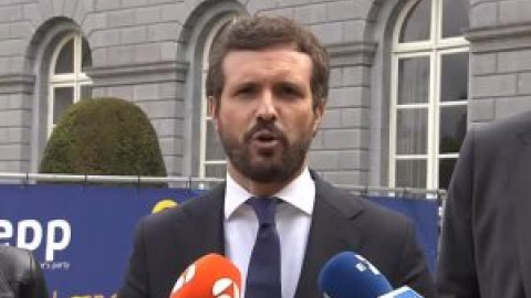 Casado advierte desde Bruselas: "Si se da carta blanca al independentismo en España será un problema para Europa"