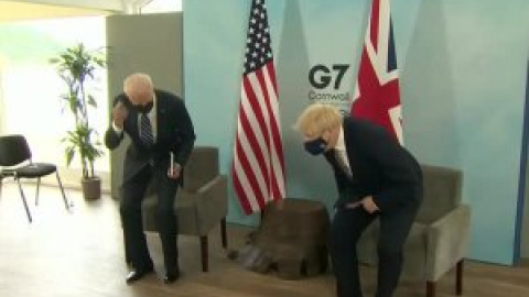 Joe Biden y Boris Johnson exiben una gran compenetración en su primera reunión bilateral cara a cara