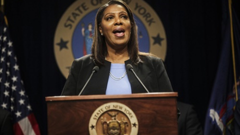 La fiscal general neoyorquina, Letitia James.