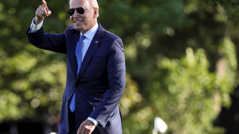 El presidente de Estados Unidos, Joe Biden, en el jardín sur de la Casa Blanca, el 25 de junio de 2021.