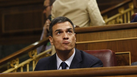 Pedro Sánchez en el Congreso. EUROPA PRESS