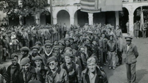 La despedida de las Brigadas Internacionales en l’Espluga de Francolí (Tarragona). - Henry Buckley / Generalitat de Catalunya