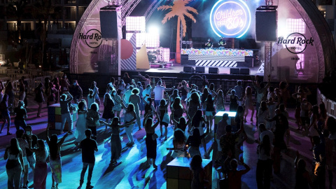 Prueba piloto del ocio nocturno celebrada este viernes en el Hard Rock Hotel de Ibiza.