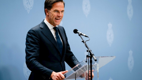 17/12/2021 El primer ministro de los Países Bajos, Mark Rutte, durante una rueda de prensa el pasado 17 de diciembre de 2021