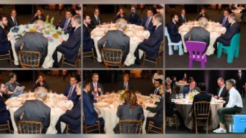 Los mejores memes con Felipe VI, Pedro Sánchez y Pere Aragonès cenando en la misma mesa