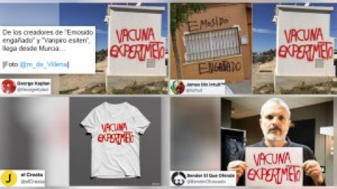 "Aprende Banksy": cachondeo en las redes con un grafiti antivacunas