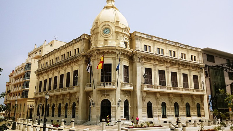 Fachada del Ayuntamiento de Ceuta.