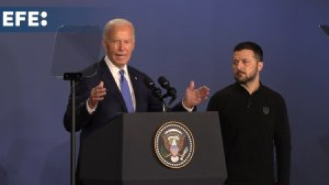 Biden tiene un lapsus y presenta a Zelenski como "presidente Putin" en cumbre de la OTAN