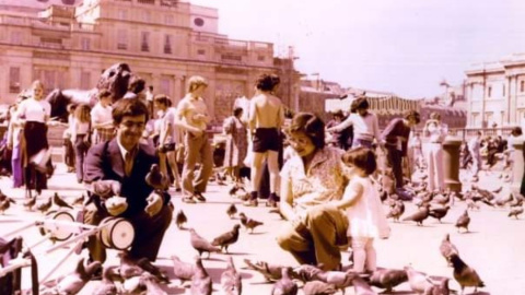 La familia Fernández Ochoa en Barcelona.