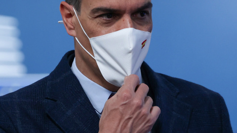 El presidente del Gobierno, Pedro Sánchez, en Bruselas