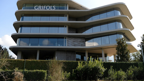 Sede de la farmacéutica Grifols, en Sant Cugat del Valles (Barcelona). AFP/Josep Lago