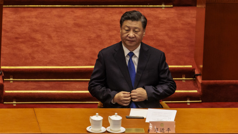 El presidente de China, Xi Jinping, durante la clausura de la Conferencia Consultiva Política del Pueblo Chino el pasado 10 de marzo.