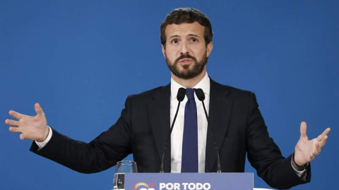 Pablo Casado en Barcelona. (EFE)