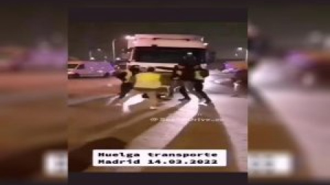 Un policía de paisano dispara a un transportista "accidentalmente" durante un piquete en Madrid