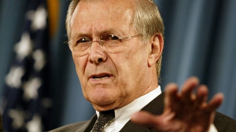 Imagen de archivo de Donald Rumsfeld, conocido como el carnicero de Bagdad.