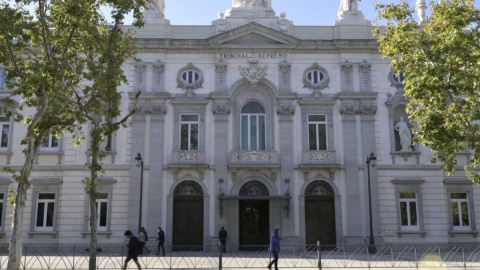 La fachada del Tribunal Supremo, a 15 de octubre de 2021, en Madrid (España).