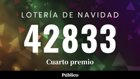 El primer cuarto premio, el 42833