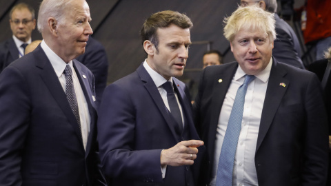 Biden, Macron y Johnson