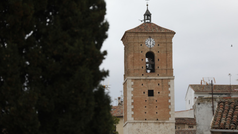 Vista de la torre del Reloj en Chinchón, a 26 de febrero de 2022, en Madrid (España)-24/3/22