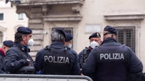 Archivo. Agentes de la Policía italiana en 2021.