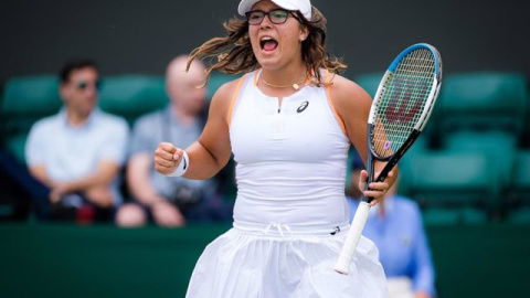 Ana Mintegi, la campeona española de Wimbledon junior.