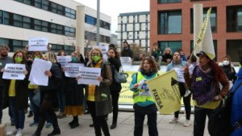 Una seixantena de docents reclamen a Aragonès una "negociació real"