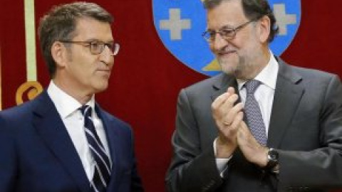 Rajoy arropa a Feijóo en el congreso del PP gallego pero deja en el aire su asistencia a la Convención Nacional de Casado