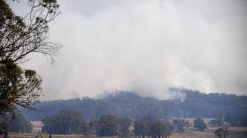 Humo de los incendios en Wytaliba, localidad cercana a Glen Innes. / NEW ZEALAND OUT