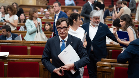 22/7/24 Salvador Illa, el pasado 11 de julio en el Parlament de Catalunya.