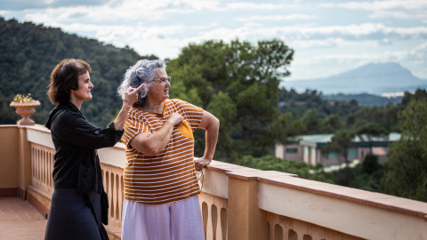 Dolors Xofré i Teresa Macià a Vil·la Joana