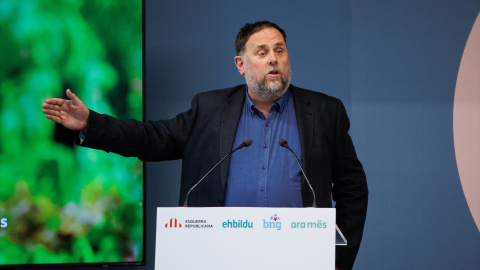 Foto de archivo del expresidente de ERC Oriol Junqueras durante el acto de ‘Ahora Repúblicas’, en el Círculo de Bellas Artes, a 29 de mayo de 2024, en Madrid (España).