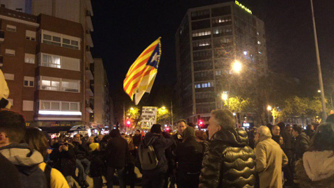 El tall de dimecres de la Meridiana. JORDI SANS.