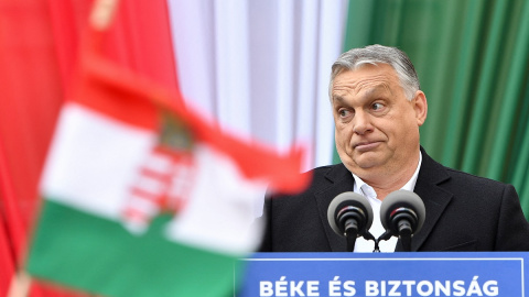 El primer ministro de Hungría, Viktor Orbán, en rueda de prensa.