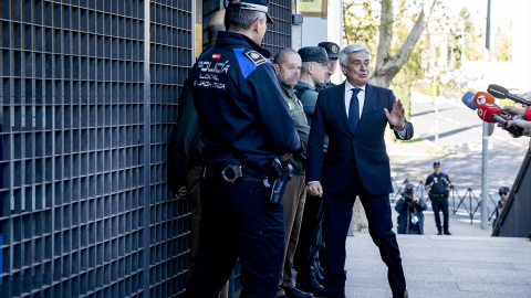 Pedro Rocha, a su llegada al Juzgado de Primera Instancia e Instrucción Número 4 de Majadahonda, en abril.