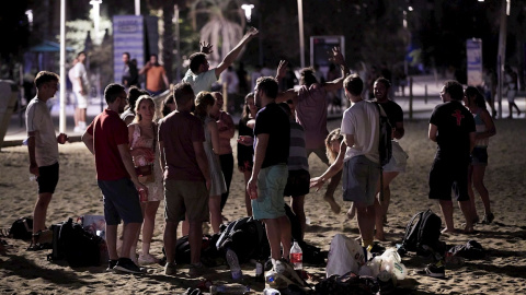 La playa de la Barceloneta el pasado 17 de julio de 2021.