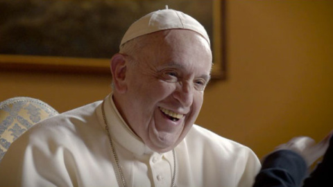 El papa Francisco, durante la entrevista concedida a Jordi Évole en el programa 'Salvados'.