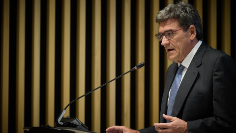 08/08/2024 El ministro para la Transformación Digital y de la Función Pública, José Luis Escrivá, en una rueda de prensa. De su departamento depende el Portal de la Transparencia.