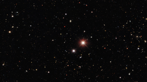 Imagen tomada del cometa Bernardinelli-Bernstein desde el Cerro Tololo Inter-American Observatory (CTIO).