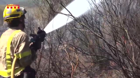 El incendio de Llançà avanza con el aumento de las rachas de viento y las altas temperaturas