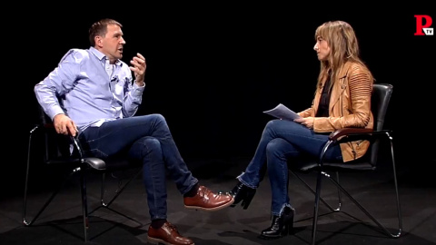 Arnaldo Otegi, durante la entrevista con la directora de Público, Ana Pardo de Vera - PÚBLICO TV