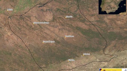 Mapa de la extensión aproximada del Conventus Cordubensis, la jurisdicción de la provincia romaman de Corduba