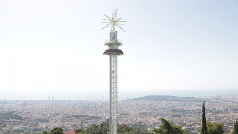 La nova atracció Merlí del parc d'atraccions del Tibidabo.