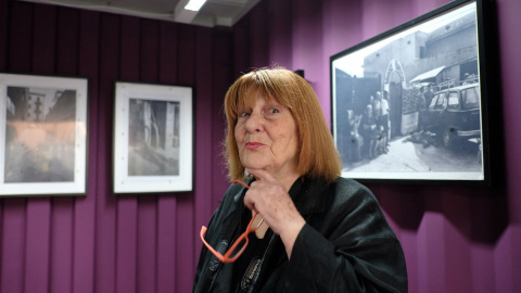 Imagen de archivo tomada el 16 de septiembre de 2016 de la fotógrafa italiana Letizia Battaglia durante una exposición de su trabajo en Toulouse, Francia.