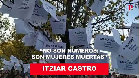 "No son nÃºmeros, son mujeres muertas"