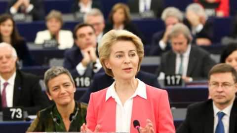 La nova presidenta de la Comissió Europea, l'alemanya Ursula von der Leyen.